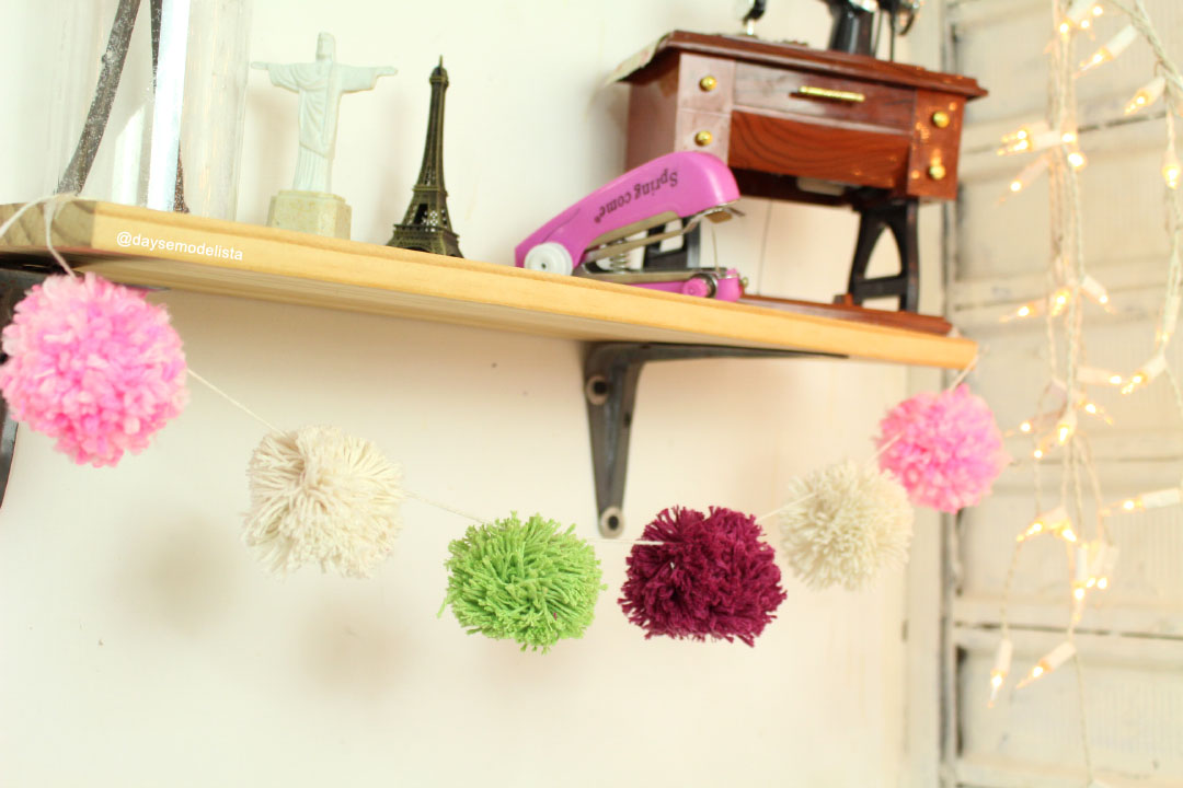 corrente de pompom diy ideias de decoração com pompom