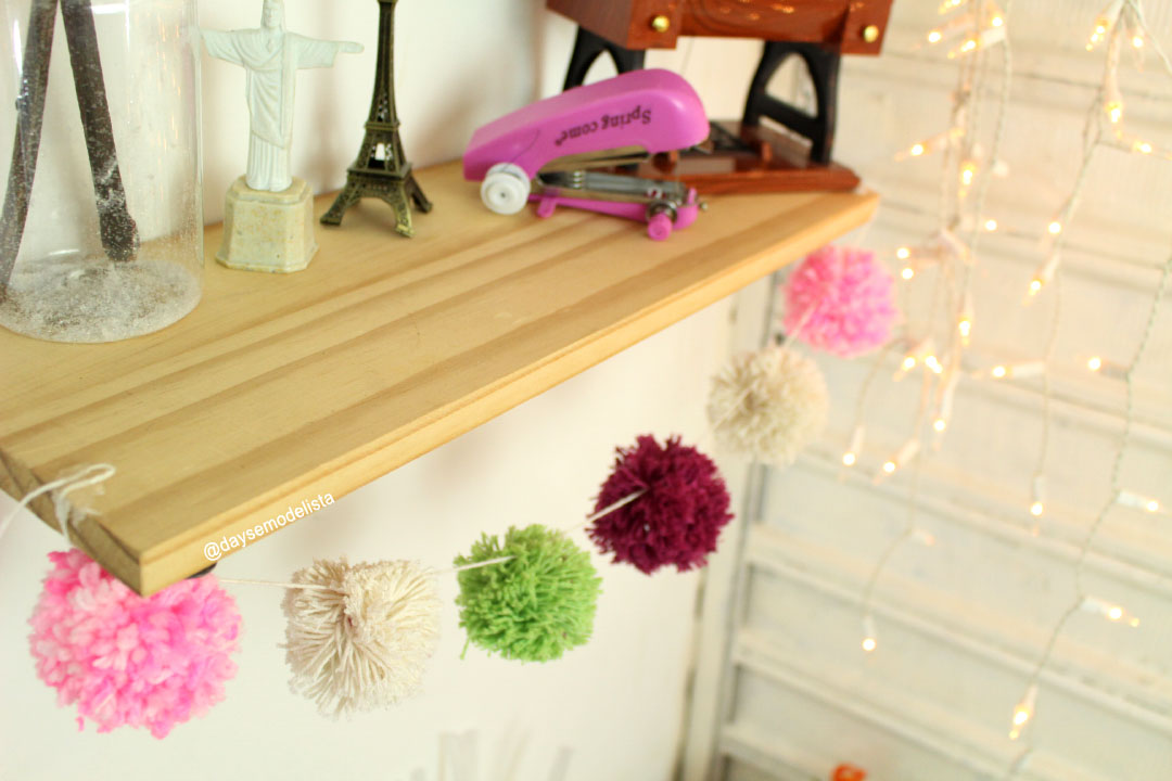 corrente de pompom diy ideias de decoração com pompom