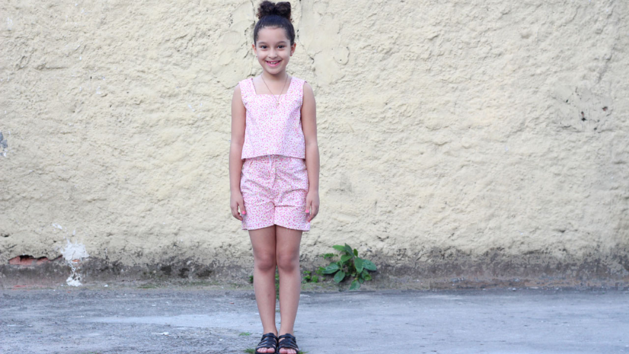 CONJUNTO INFANTIL SHORT E BLUSA