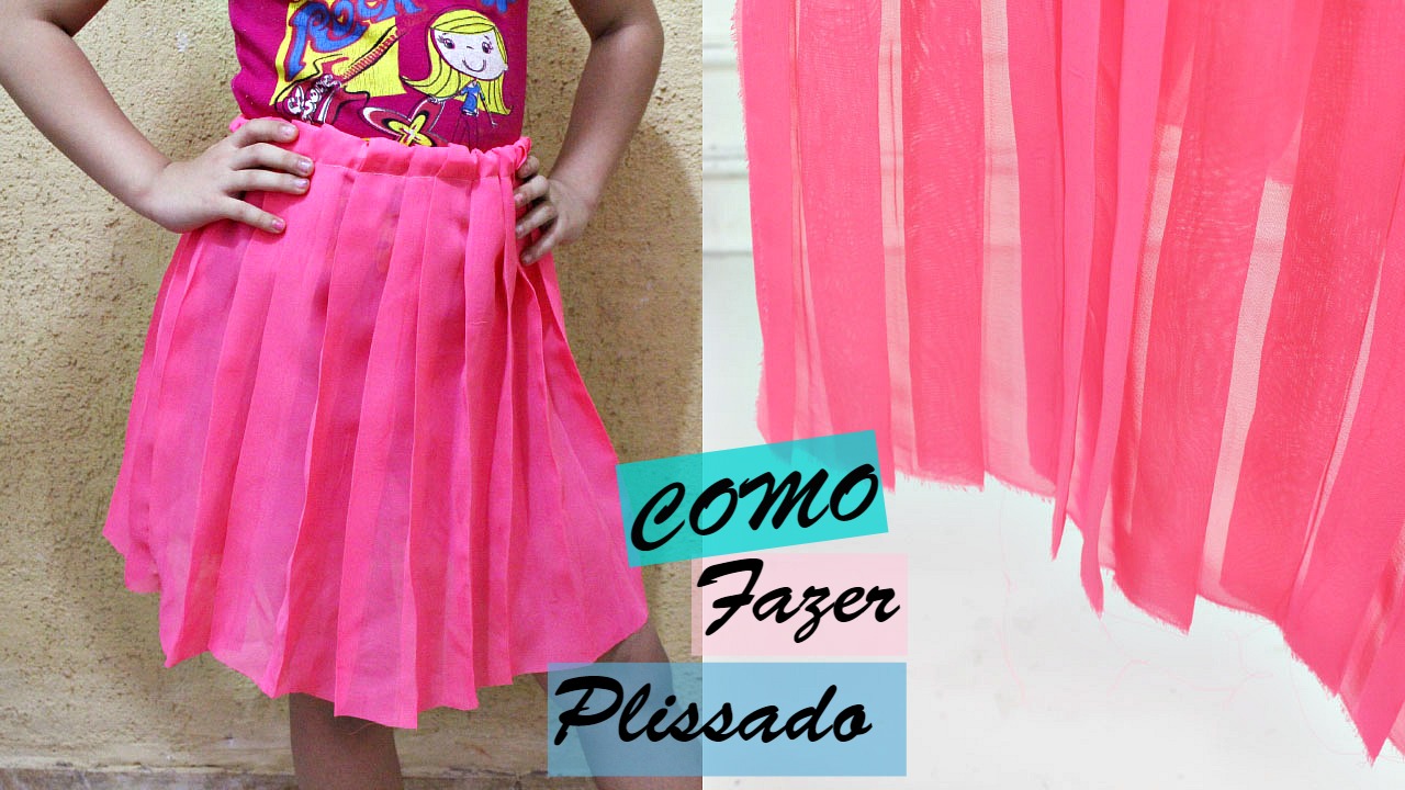 COMO FAZER TECIDO PLISSADO EM CASA PASSO A PASSO