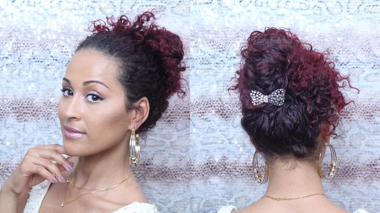 penteado para festa,cabelo cacheado,dayse costa