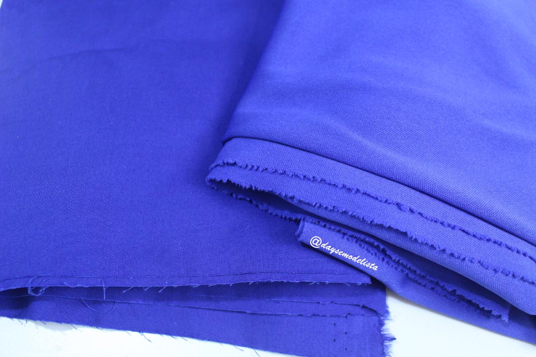 tricoline,tecido azul