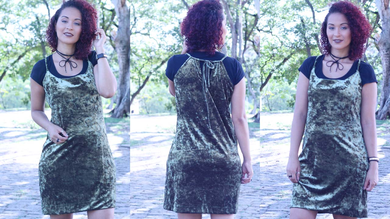 DIY,VESTIDO,DRESS,VELUDO,VELUDO MOLHADO,VELVET,VELVET DRESS,DAYSE COSTA,VESTIDO VERDE,SLIP,SLIP DRESS,LOOK MILITAR,ESTILO MILITAR