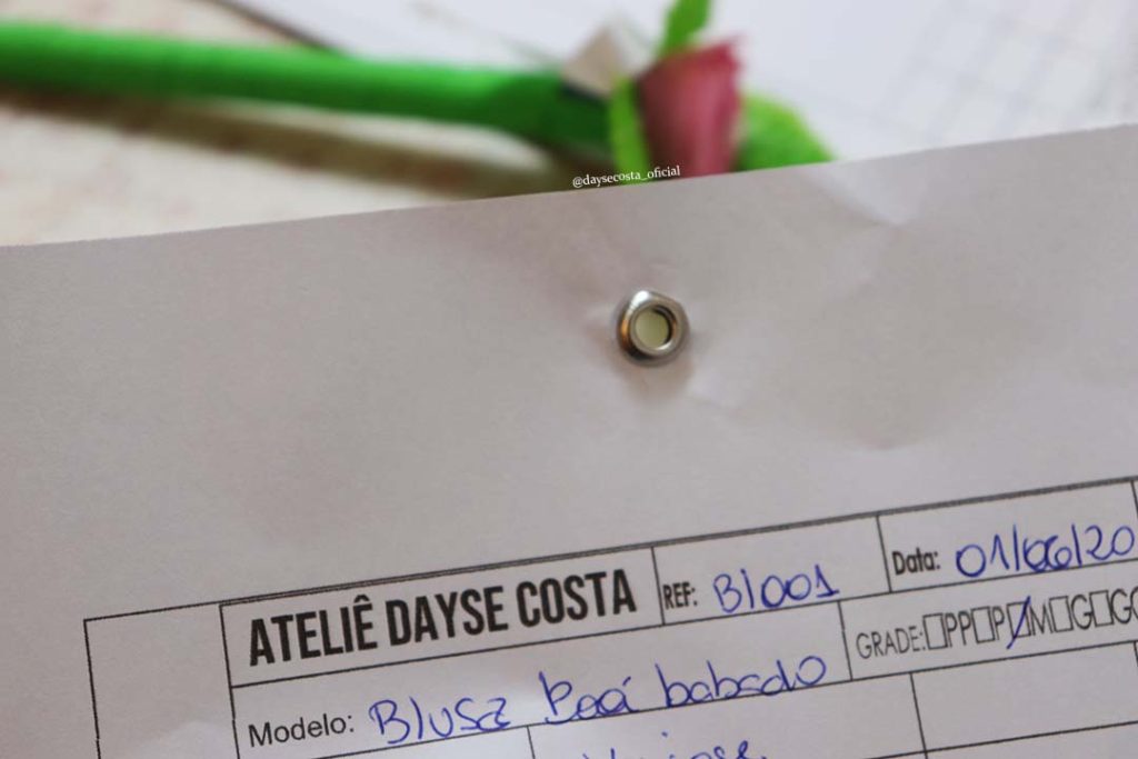 ficha técnica, ateliê de costura,atelier, dicas para organizar o ateliê, dayse costa